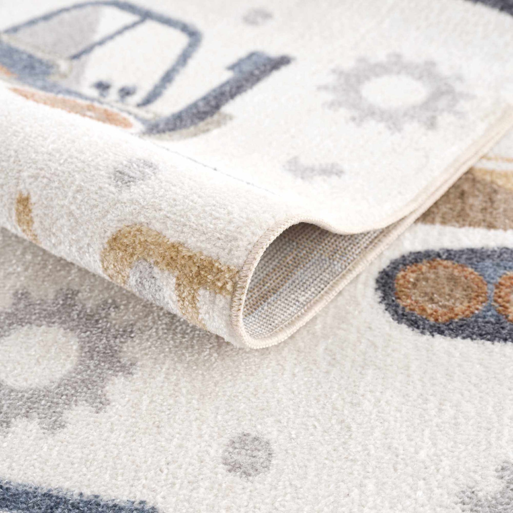 Construction Washable Kids Area Rug - Ornate Home
