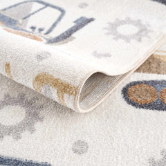 Construction Washable Kids Area Rug - Ornate Home