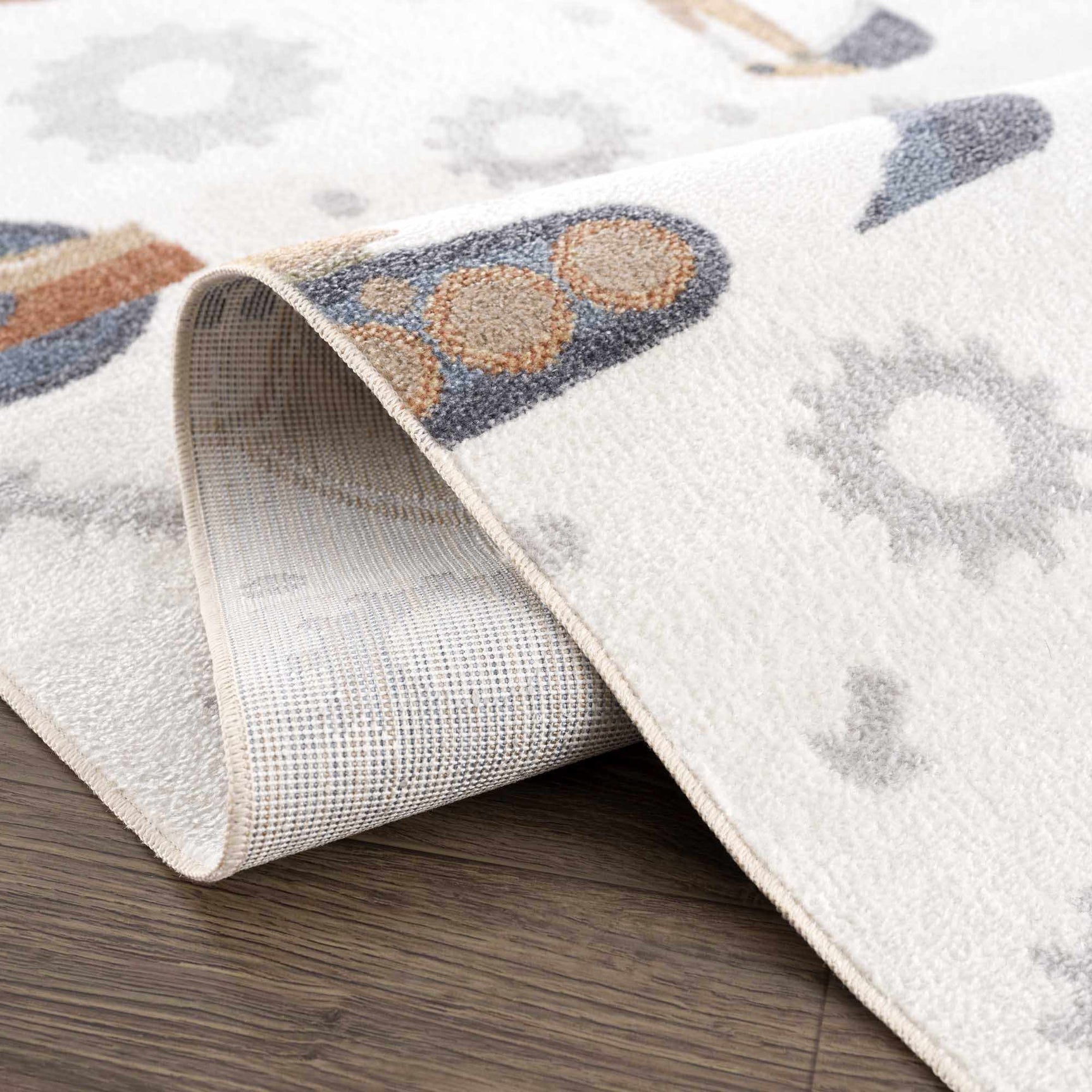 Construction Washable Kids Area Rug - Ornate Home