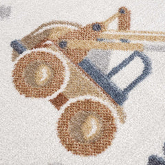 Construction Washable Kids Area Rug - Ornate Home