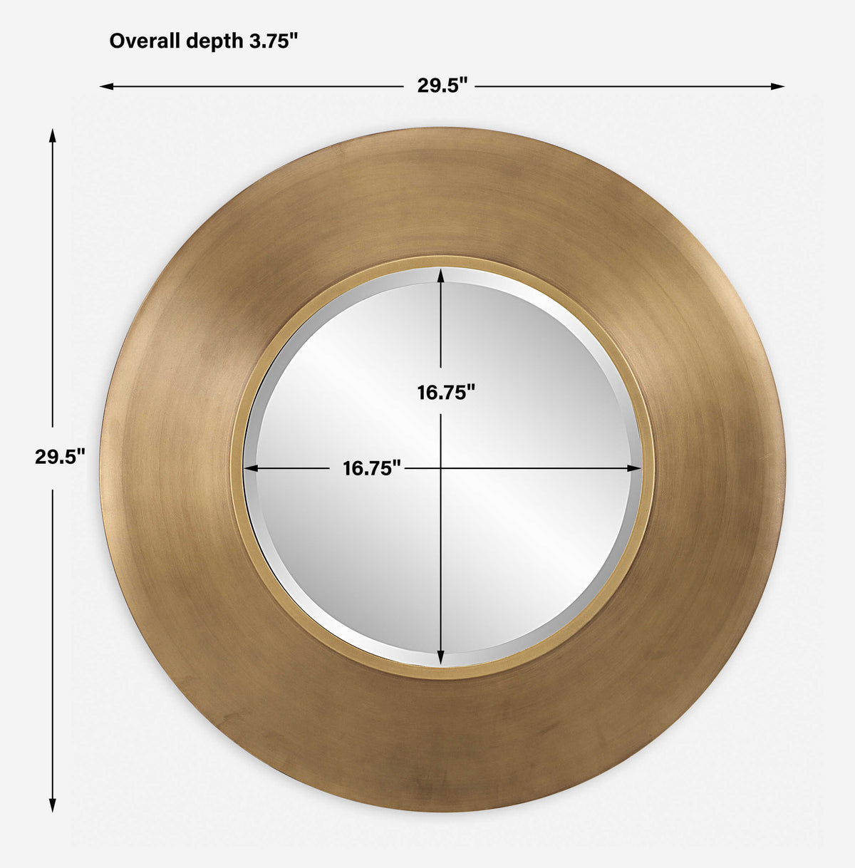 Contessa Gold Round Mirror - Ornate Home