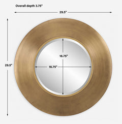 Contessa Gold Round Mirror - Ornate Home