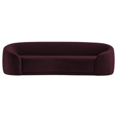 Contessa Mulberry Curved Performance Velvet Sofa - Ornate Home