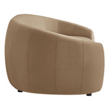 Contessa Taupe Curved Performance Velvet Sofa - Ornate Home