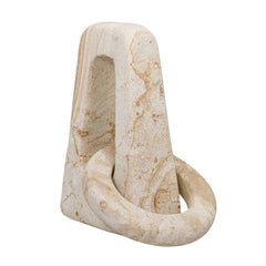 Continuum Brown/White Indoor-Outdoor Stone Sculpture - Ornate Home