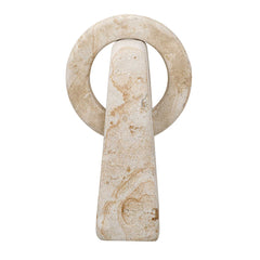 Continuum Brown/White Indoor-Outdoor Stone Sculpture - Ornate Home