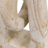 Continuum Brown/White Indoor-Outdoor Stone Sculpture - Ornate Home