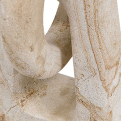 Continuum Brown/White Indoor-Outdoor Stone Sculpture - Ornate Home