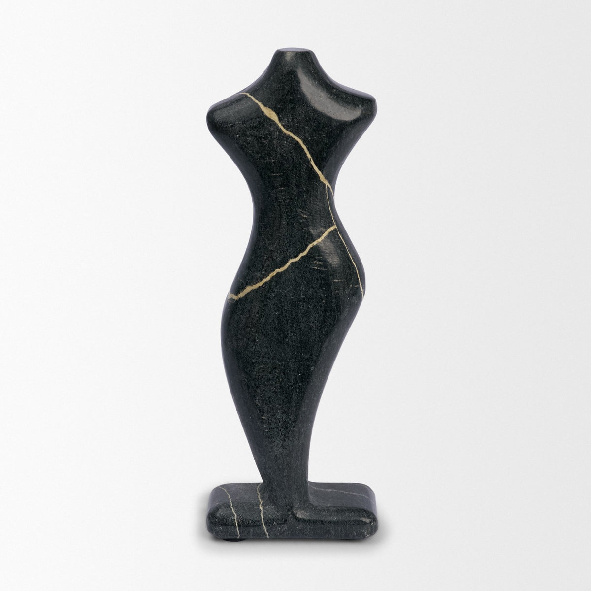 Contour Black Marble Silhouette Decorative Object - Ornate Home