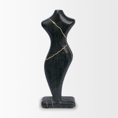 Contour Black Marble Silhouette Decorative Object