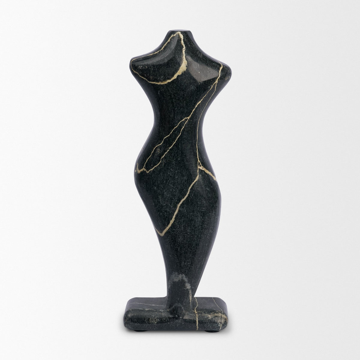 Contour Black Marble Silhouette Decorative Object - Ornate Home