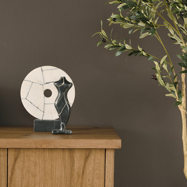 Contour Black Marble Silhouette Decorative Object - Ornate Home
