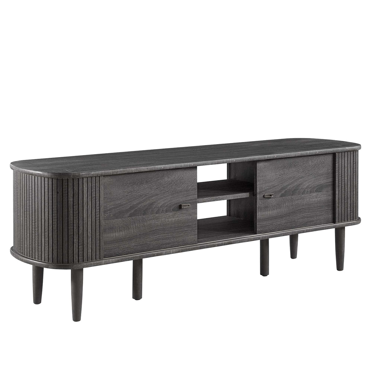 Contour Charcoal 55" TV Stand - Ornate Home