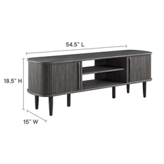 Contour Charcoal 55" TV Stand - Ornate Home