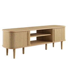 Contour Oak 55" TV Stand - Ornate Home