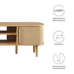 Contour Oak 55" TV Stand - Ornate Home