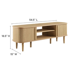 Contour Oak 55" TV Stand - Ornate Home