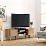Contour Oak 63" Wood TV Stand - Ornate Home