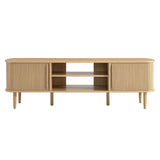 Contour Oak 63" Wood TV Stand - Ornate Home