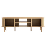 Contour Oak 63" Wood TV Stand - Ornate Home
