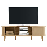 Contour Oak 63" Wood TV Stand - Ornate Home