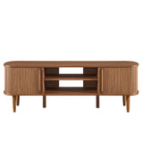 Contour Walnut 55" TV Stand - Ornate Home