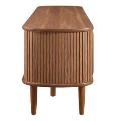 Contour Walnut 55" TV Stand - Ornate Home