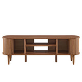 Contour Walnut 55" TV Stand - Ornate Home