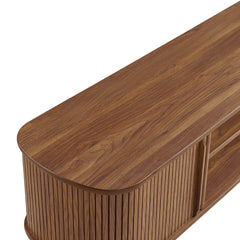 Contour Walnut 55" TV Stand - Ornate Home