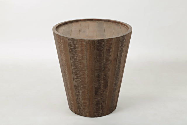 Conundrum Grey Wash End Table - Ornate Home