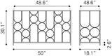 Convale Bronze Console Table - Ornate Home