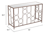 Convale Bronze Console Table - Ornate Home