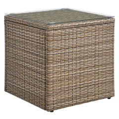 Convene Brown Outdoor Patio Side Table - Ornate Home