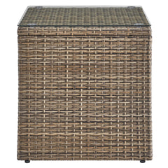 Convene Brown Outdoor Patio Side Table - Ornate Home