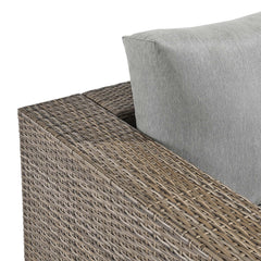 Convene Cappuccino/Gray Outdoor Patio Armchair - Ornate Home