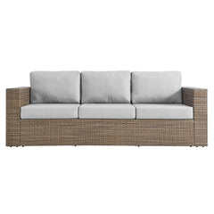 Convene Cappuccino/Gray Outdoor Patio Sofa - Ornate Home