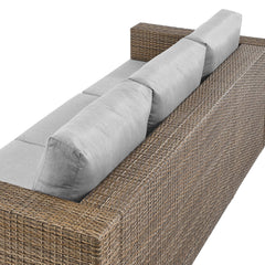 Convene Cappuccino/Gray Outdoor Patio Sofa - Ornate Home