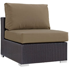 Convene Espresso/Mocha 10 Piece Outdoor Patio Sectional Set - Ornate Home