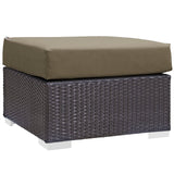 Convene Espresso/Mocha 3 Piece Outdoor Patio Sofa Set - Ornate Home