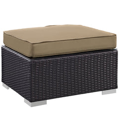 Convene Espresso/Mocha 5 Piece Outdoor Patio Sectional Set - 55.5x87.5" - Ornate Home