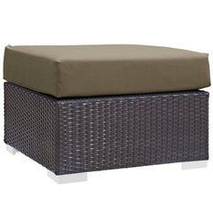 Convene Espresso/Mocha 6 Piece Outdoor Patio Sectional Set - Ornate Home