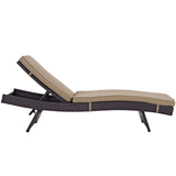 Convene Espresso/Mocha Outdoor Patio Chaise (Set of 2) - Ornate Home