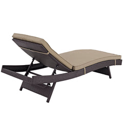 Convene Espresso/Mocha Outdoor Patio Chaise (Set of 4) - Ornate Home
