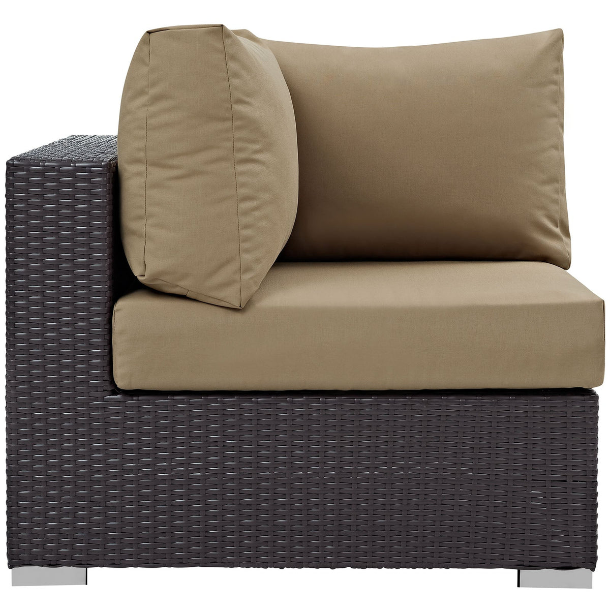 Convene Espresso/Mocha Outdoor Patio Corner - Ornate Home