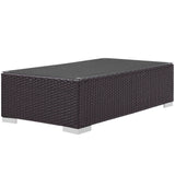 Convene Espresso Outdoor Patio Coffee Table - Ornate Home
