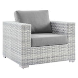 Convene Light Gray/Gray 3-Piece Outdoor Patio Set - Ornate Home