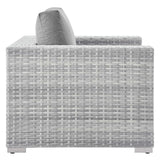 Convene Light Gray/Gray 3-Piece Outdoor Patio Set - Ornate Home