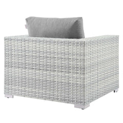 Convene Light Gray/Gray 3-Piece Outdoor Patio Set - Ornate Home