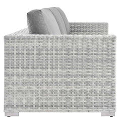Convene Light Gray/Gray Outdoor Patio Sofa - Ornate Home