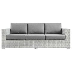 Convene Light Gray/Gray Outdoor Patio Sofa - Ornate Home